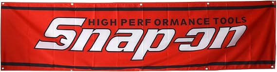 Daoops Snap On Flag Tools 2X8FT Red Banner