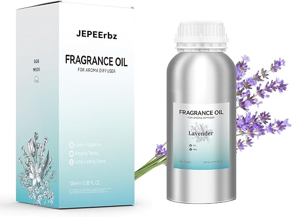 JEPEErbz Lavender Essential Oil Pure for Diffuser (500ml / 16.9oz), Natural, Long-Lasting, Luxury & Sophisticated Scent, Ideal for Hotel Inspired Spaces