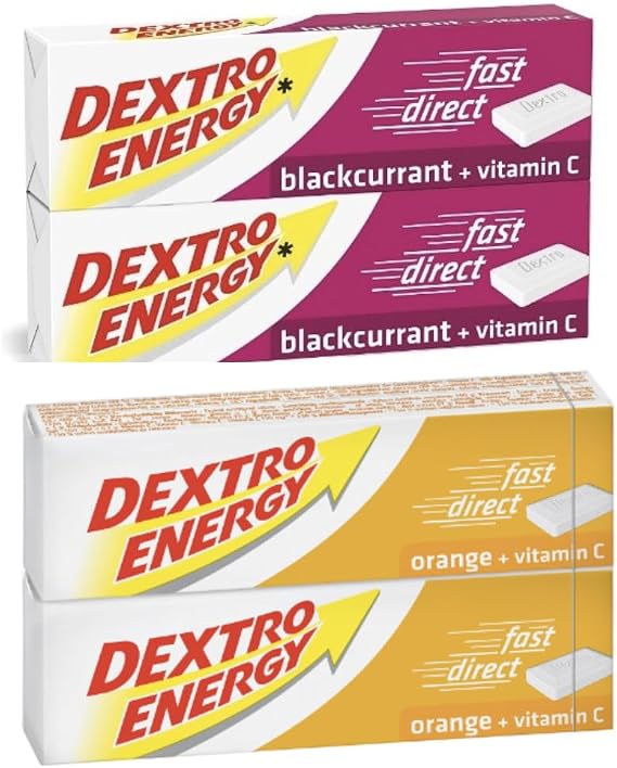Dextro Energy Tablets Multipack - 56 Tablets, Orange & Blackcurrant