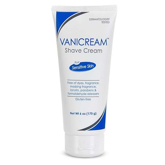 Vanicream Shave Cream, 6 Oz, Formulated without Common Irritants for Sensitive Skin, Shaving Cream for Women & Men, Helps Protect Against Razor Burn, Nicks & Cuts, Hydrating & Comfortable Finish