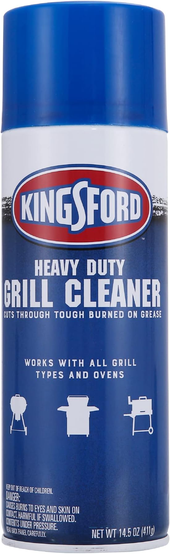 Kingsford Heavy Duty Foaming Grill Cleaner Spray, 14.5 Oz