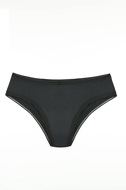 THINX Cheeky Period Underwear for Women, Period Panties, Feminine Care, Menstrual Underwear Holds 1 Tampon, Black, 3X-Large