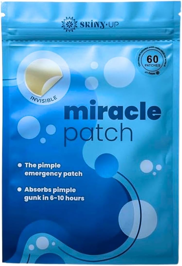 Hydrocolloid Acne Patches, 60 Clear Dots, 0.25cm / 25mm Ultra-Thin, Tea Tree Oil and Salicylic Acid
