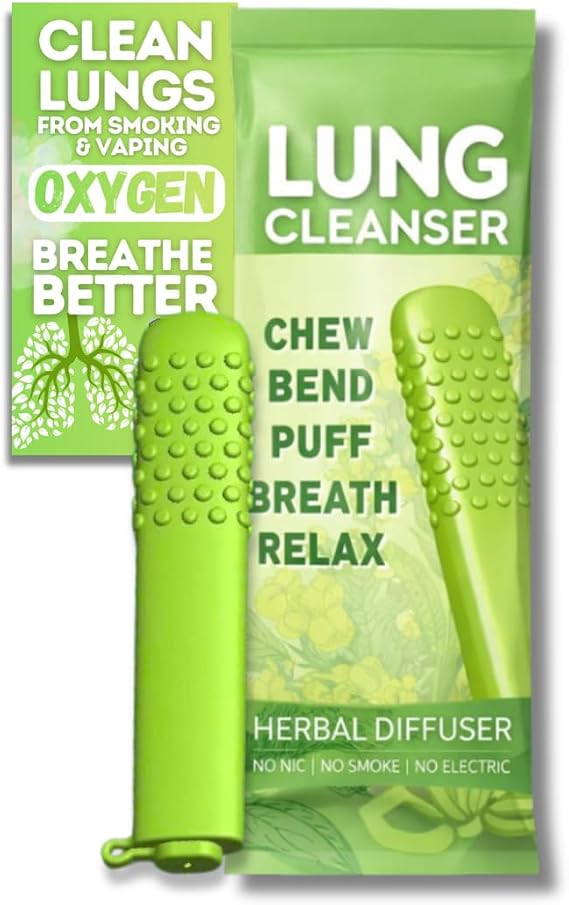 Smokeless Inhaler for Smoking Cessation Replaceable Refill Cores, Helps Stop Smoking, Portable (Natural Mullein)