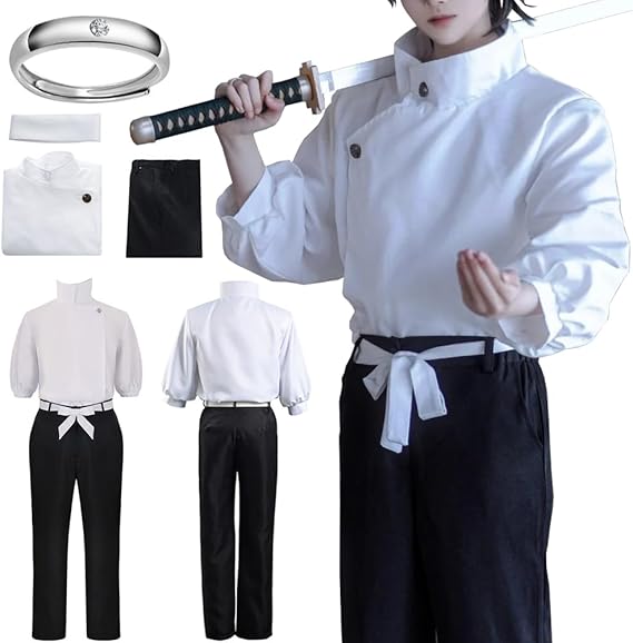 Men Costume Uniform School Uniform Full Set Halloween Outfit