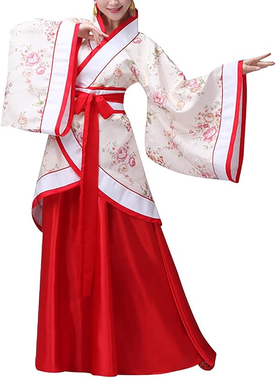 Women's Chinese Hanfu Dress Ancient Traditional Costume Outfit Stage Performance Wear