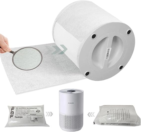 Faf Fresh Air Filter 10 Pieces Electrostatic Cotton, Air Purifier Compatible with Xiaomi Purifier Series Filter Top Electrostatic Dust Holder Protector (4 COMPACT)