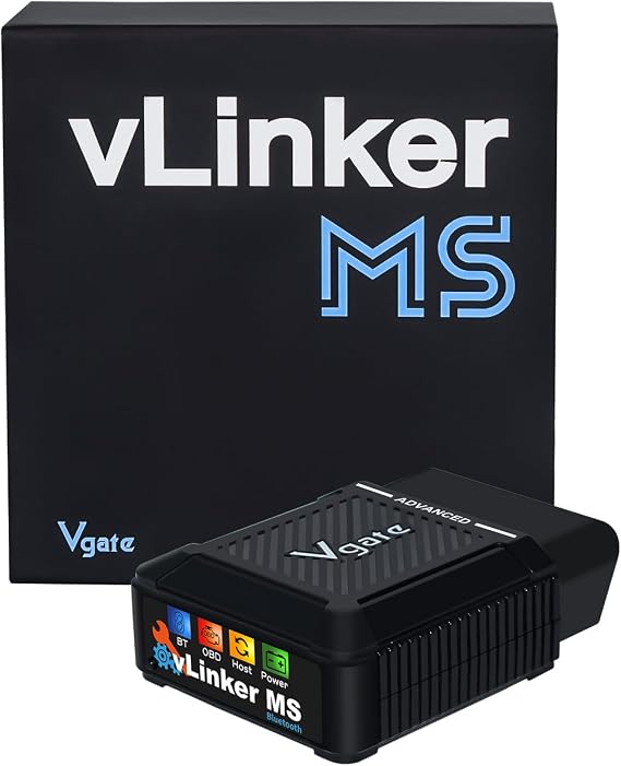 Vgate vLinker MS Bluetooth OBD2 Scanner Car Diagnostic Tool Code Reader