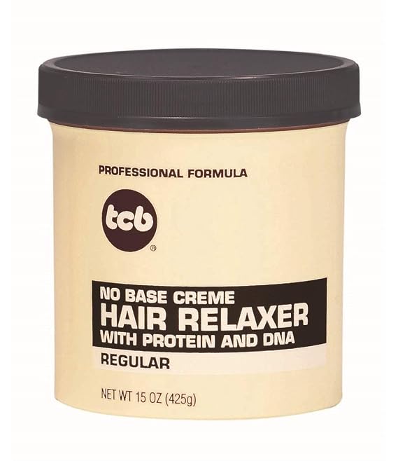 TCB No Base Creme Hair Relaxer, Regular 15 Oz,Pack of 6