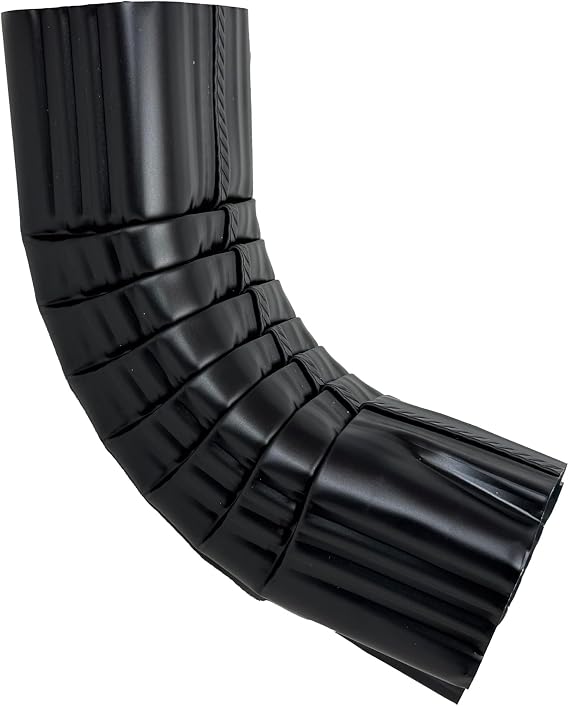 2 x 3 Style A to B, Transition Elbow, Black, Aluminum | Standard 75degree bend