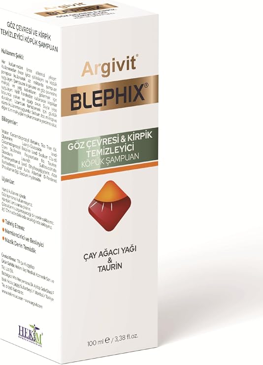 Argivit Blephix Eye Contour and Eyelash Cleansing Foam Shampoo 100 ml