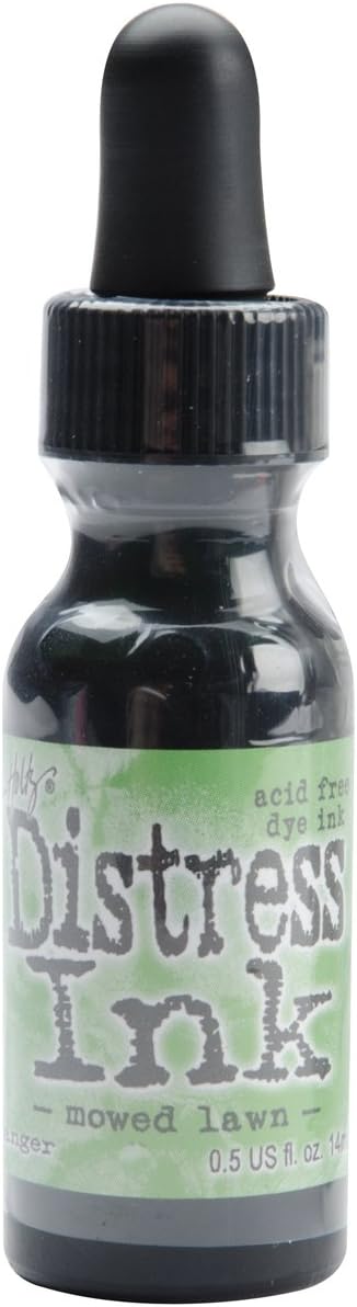 Ranger Tim Holtz Distress Ink Re-Inker, 0.5-Ounce, Mowed Lawn
