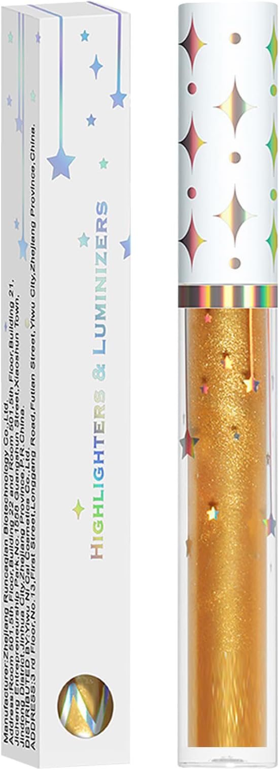 Liquid Highlighter Moisturizing Lightweight Gentle Easy To Carry