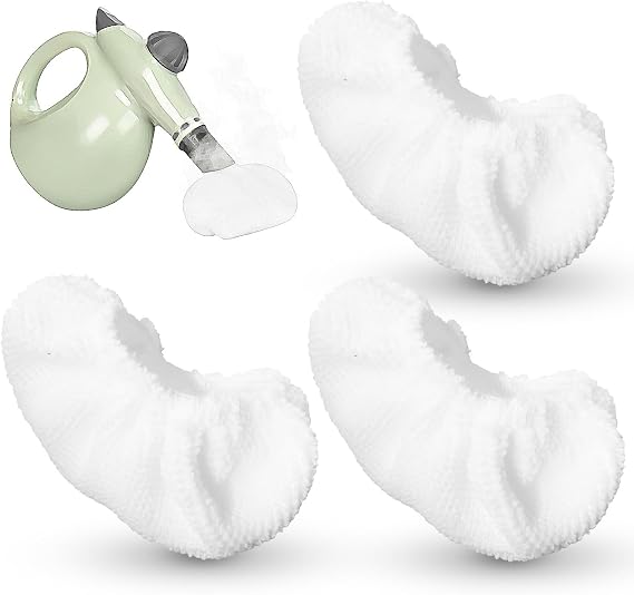 Universal Microfiber Cloths 3 Pack Steam Cleaner Attachments Compatible with Most Handheld Steam Cleaners, Steam Shot Attachments, Washable Reusable Multi-Surface Cleaning
