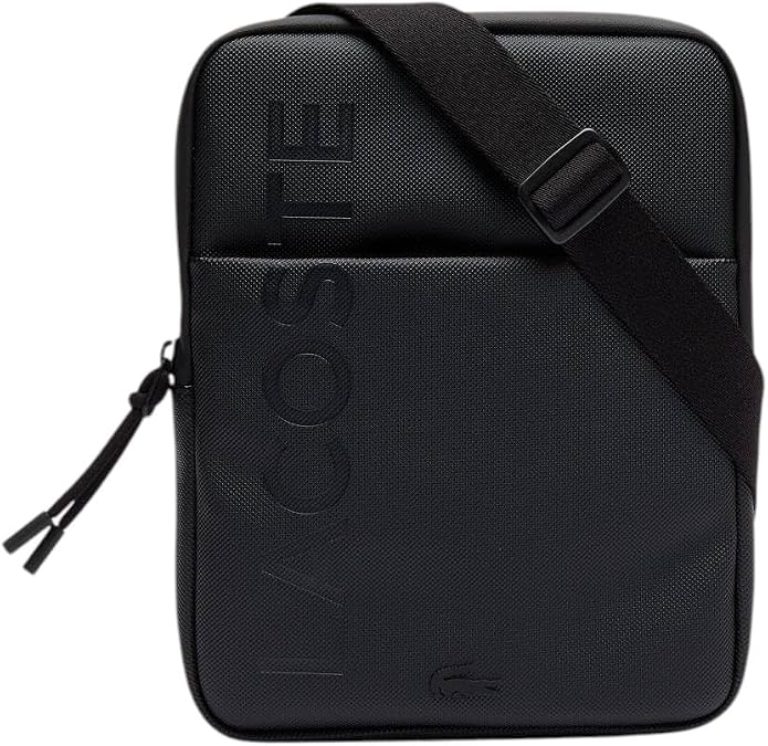 Lacoste Men's L.12.12 Branded Zippered Flat Bag