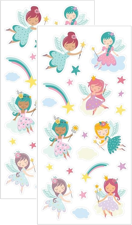 Playhouse Whipped Cream Scented Pack of Two Scratch & Sniff Sticker Sheets - Flower Fairies