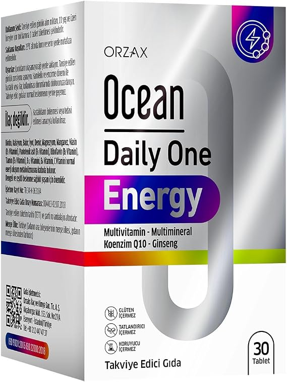 Ocean Daily One Energy Multivitamin & Multimineral 30 Tablet Food Supplement
