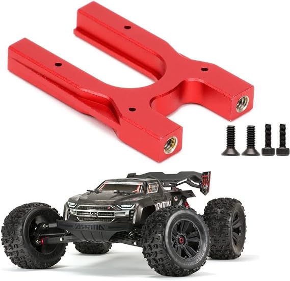 Arrma 1/8 KRATON 6s Outcast Typhon Talion 1/7 İhlal Sınırsız Mojave RC Araba Yükseltme Parçaları için Alüminyum Orta Diff Montaj (Kırmızı)