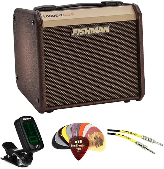 FishmanELoudbox Micro 40-watt 1 x 5.25-inch Acoustic Combo Amp Essentials Bundle