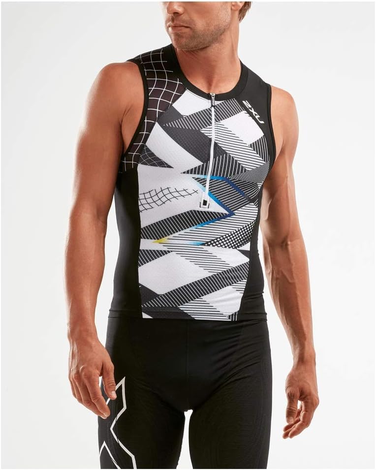 2XU Mens Compression Tri Singlet