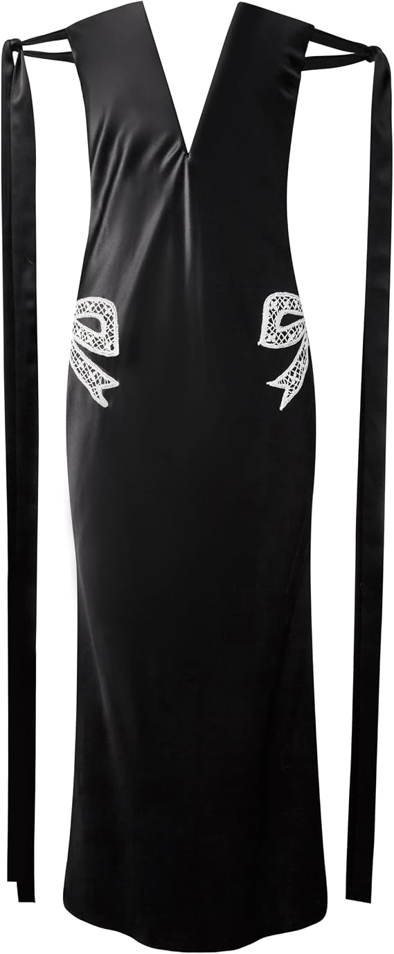 Strapless Bustier Dress with Ties