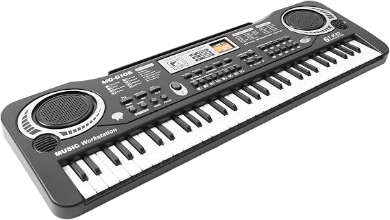 Electronic Keyboard Piano, 61 Keys Digital Piano, Portable Keyboard Piano for Beginners, Gift, Teaching for Beginners, Keyboard Instruments Electric Piano, Kids