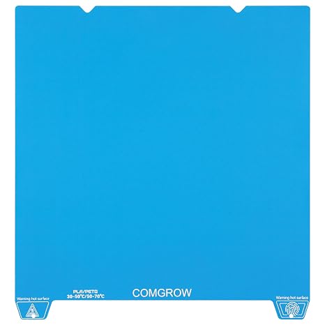 Comgrow Cold Low Temperature Build Plate for Creality Ender 3 V3 SE/KE/K1C | 235x235mm Double-Sided Frosted Spring Steel Sheet with Super Strong Adhesion, Support Room Temperature Printing