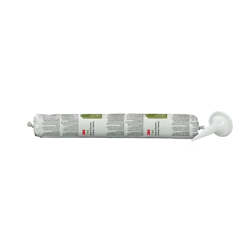 3M Adhesive Sealant 740 UV, Gray, UV Resistant, Flexible Bonds, Easy to Use, 600 mL Sausage Pack, 1 Each