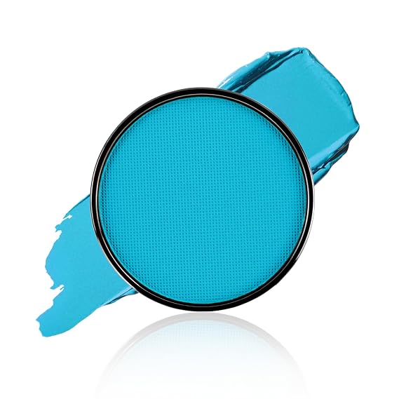 Water Based Light Blue Face Paint for Halloween, Virbant, Fast-Drying 1 oz