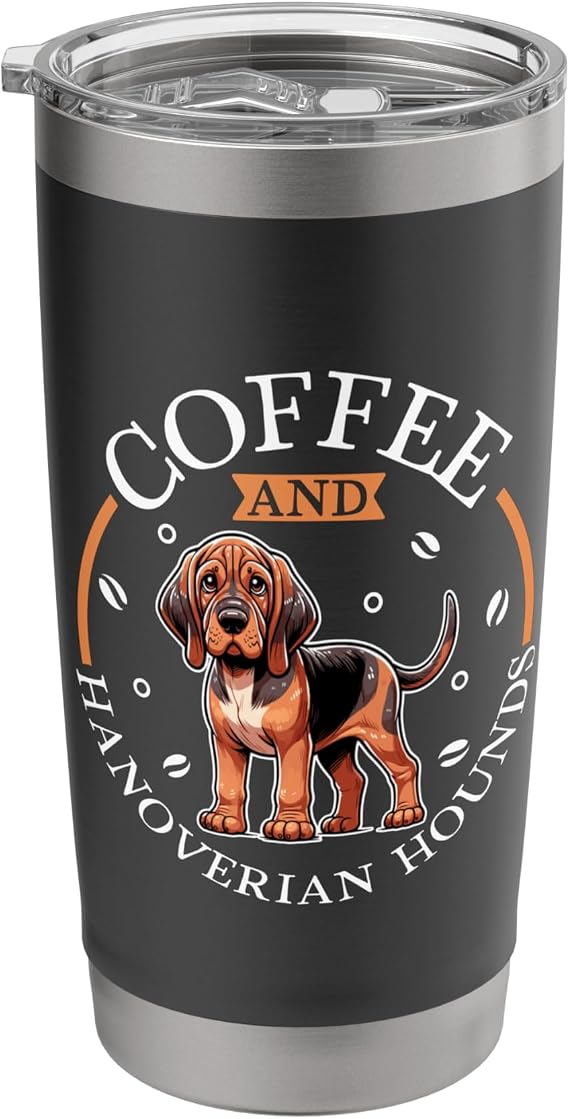 Coffee and Hanoverian Hound Stainless Steel Insulated Tumbler