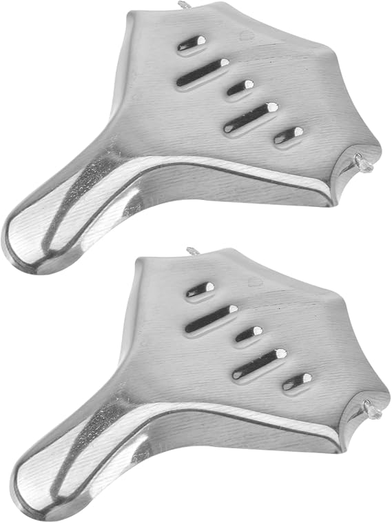SHOWERORO 2 Pcs Handheld Stainless Steel Lemon Juicer Manual Citrus Press Squeezer for Juice Fruit Extractor for Home and Kitchen Use