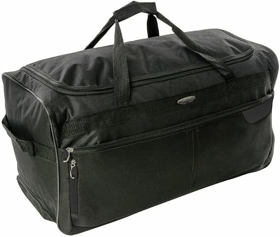 Large Travel Luggage Wheeled Bag Trolley Holdall Duffel Gym Sports Travel Suitcase - 30"