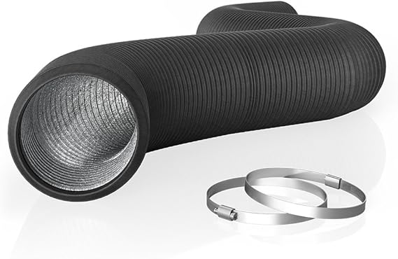 AC Infinity Flexible 4-Inch Aluminum Ducting, 25-Feet Long
