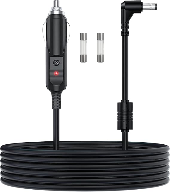 DC Power Cable Compatible with Inogen One g2 g3 g4 g5 Car Charger,for Inogen Car Charger Power Cord Replace BA-306 BA-301 BA-302 BA-303,Equipped with Replaceable Fuses