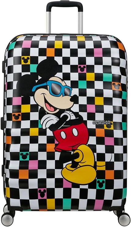 AMERICAN TOURISTER Matte Shell Disney, Mickey Check, Spinner L (77 cm-96 L)