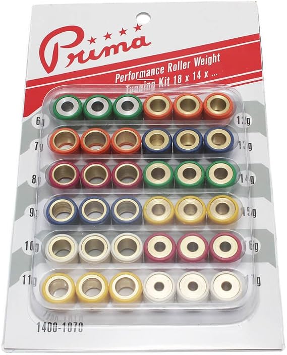 Prima Roller Weight Tuning Kit (18x14, 6g to 17g)