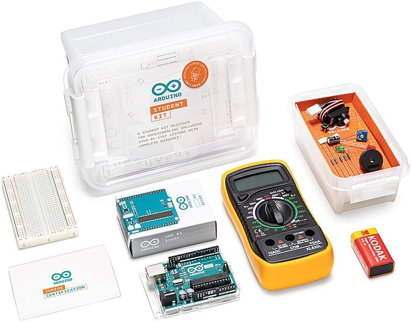 Arduino Junior Certification Bundle [AKX00043] - Complete Learning Kit for Students | Includes Arduino Student Kit & Official Junior Certification for IoT, Robotics & Coding Skills