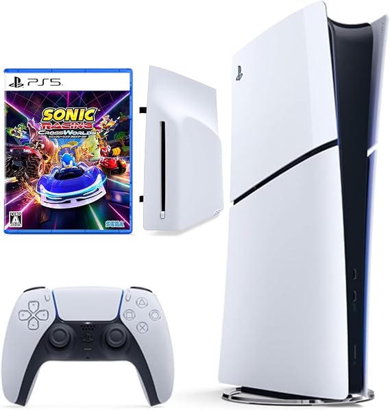 PlayStation 5 Digital Edition Japanese exclusive model + disc drive + Sonic Racing Crossworld set