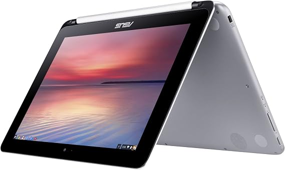 ASUS Chromebook Flip 10.1-Inch Convertible 2 in 1 Touchscreen (Rockchip, 4 GB, 16GB SSD, Silver)