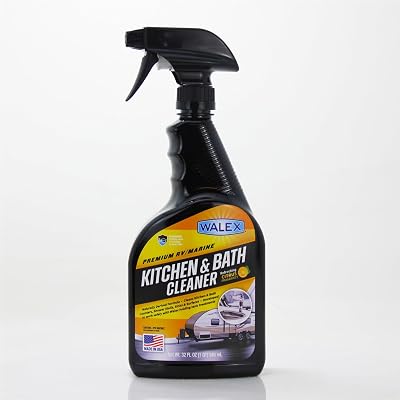 Walex Premium RVMarine Kitchen & Bath Cleaner - Cleans Counters, Sinks, and Surfaces, Naturally Derived Formula, Refreshing Citrus Fragrance, Ideal for RV, Boat, Camper Use, Septic Safe, 32 oz