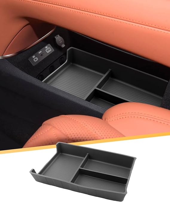 YEE PIN Organiser Tray Bottom Centre Console for BYD Sealion 07 EV Seal 07 2024 2025 2026, Centre Console Bottom Box Silicone Car Central Control Storage Organiser Accessories