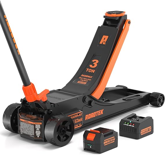 Electric Floor Jack 3 Ton, Low Profile Heavy Duty Steel Car Jack