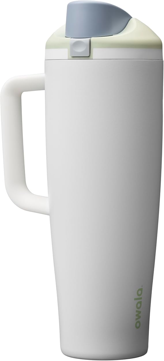Owala FreeSip Tumbler Stainless Steel Water Bottle 40 oz Iced Breeze