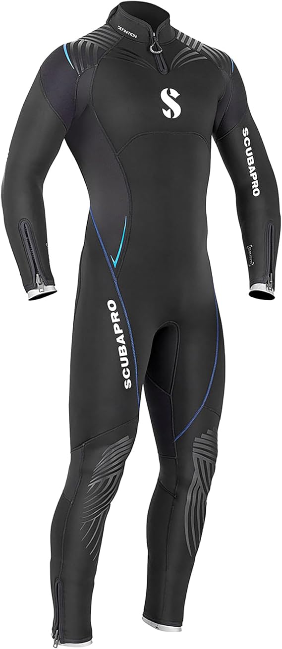 SCUBAPRO Definition Steamer, Men, 5MM, Black/Blue, MT