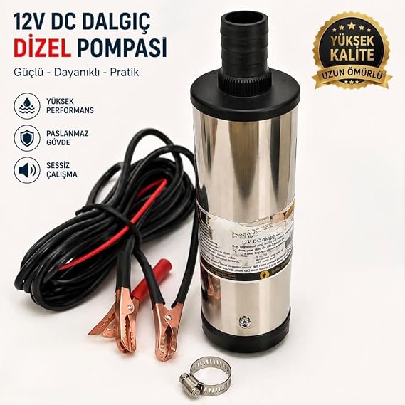12V Dalgıç Dizel Pompa – Yüksek Performanslı Akaryakıt Aktarma Pompası, Taşınabilir Yakıt Transfer Pompası