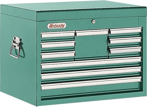 Grizzly Industrial H5652-10-Drawer Full-Depth Tool Chest