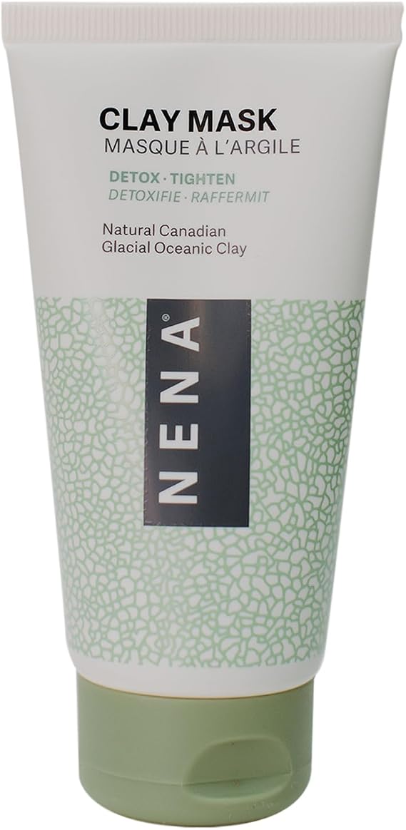 NENA Skincare Clay Mask - Clay Mask for Face - Purifies and Rejuvenates Skin with Mineral-Rich Formula - Refines Pores for Clearer Complexion - 4.2 oz