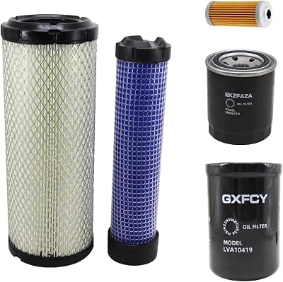 M131802 M131803 M806419 MIU804763 LVA10419 Filter Kit Compatible with John Deere 4200 4300 4400 Compact Utility Tractor
