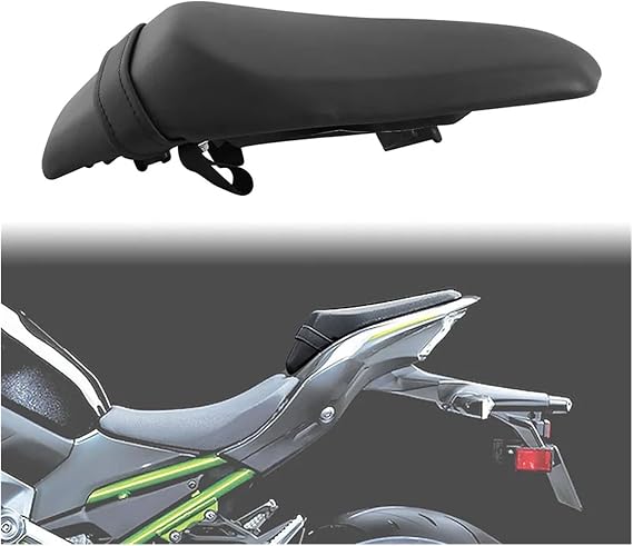 Motorcycle Rear Passenger Seat Compatible With Kawasaki Z900 Z 900 2017-2024 2022 2021 2020 2019 2018 Black
