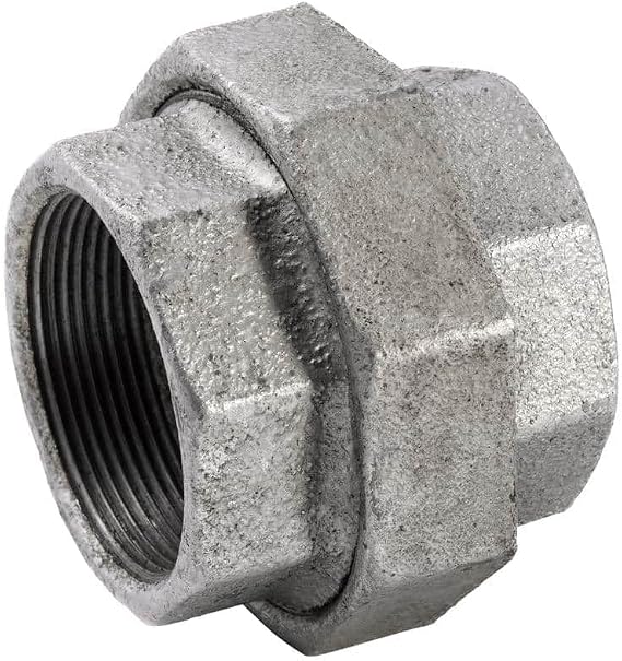 1-1/2 GALVANIZED UNION, Galvanzied Steel Malleable Pipe Fittings, Steel For Heating Industrial Residential Commerical Plumbing